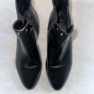Time and Tru Black Ankle Booties   (115)